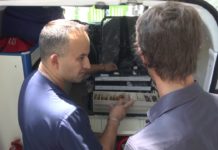 Juan Andreotti presentó una nueva ambulancia para las escuelas de San Fernando