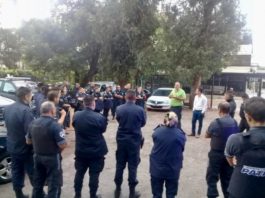 Vicente López estimula la prevención ante el Coronavirus a su personal de Patrulla