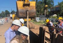 Malena Galmarini recorrió Escobar para poner en marcha obras