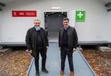 Jorge Macri y Alberto Fernández recorrieron la finalización de obras del Hospital de Campaña en Campo 1