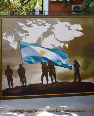 Vicente López inauguró un mural por las Malvinas