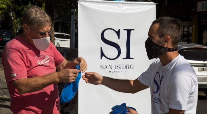 San Isidro: se entregan barbijos gratuitamente