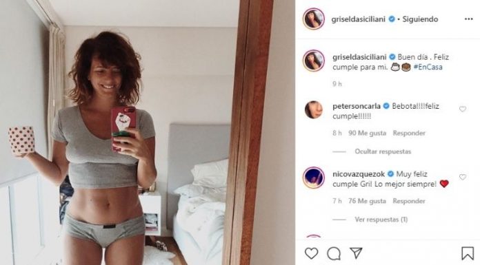 ¡Griselda Siciliani festejó su cumpleaños en ropa interior!