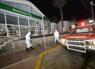 El Municipio de Tigre desinfectó zonas céntricas