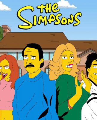 San Martin: Joven artista que transforma a famosos en personajes de los Simpsons.