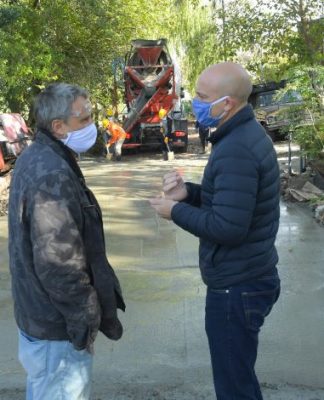 En San Fernando se reactivan obras que estaban detenidas por la cuarentena