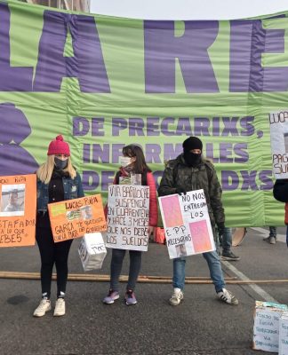 Trabajadores precarizados cortaron panamaricana y ruta 197