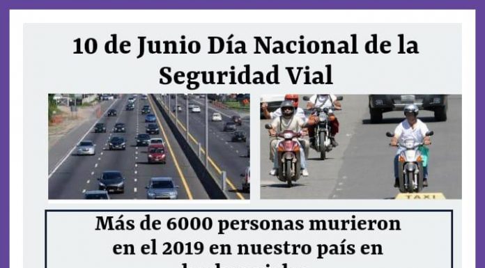 10 de junio: se conmemora el Día Nacional de la Seguridad Vial
