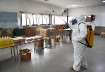 San Fernando: Equipos de Salud sanitizan escuelas donde reciben el SAE