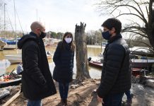 Juan Andreotti supervisó la obra de un nuevo Muelle Público Municipal para vecinos isleños