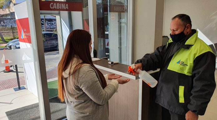 San Fernando: Se instaló una nueva Cabina Sanitizante para reforzar la prevención en los trabajadores municipales