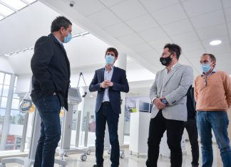 San Fernando: Juan Andreotti y Sergio Massa repartieron 5 respiradores