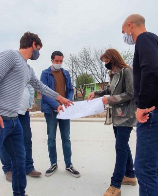 San Fernando: el intendente supervisó la obra de la Plaza del Barrio San Martín