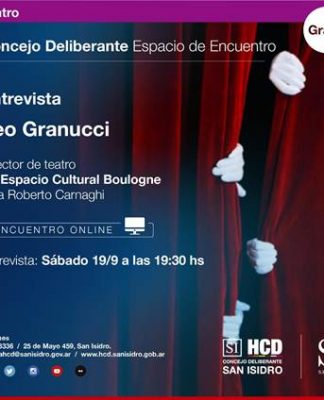 San Isidro: Leo Granucci, gestor cultural de Boulogne, dará un ciclo de charlas online
