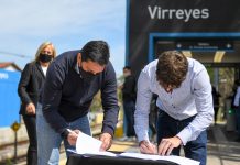 San Fernando: el intendente y el presidente de Trenes Argentinos presentaron cámara térmica en la estación Virreyes