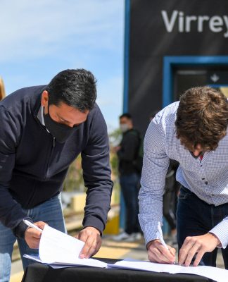 San Fernando: el intendente y el presidente de Trenes Argentinos presentaron cámara térmica en la estación Virreyes