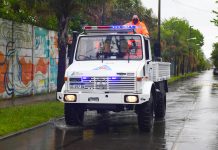 San Fernando: debido al alerta por tormentas, el COEM realizó tareas preventivas