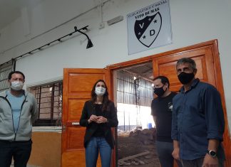 Tigre: Rodrigo Álvarez e Inés Arrondo visitaron el Club Deportivo Vito Dumas