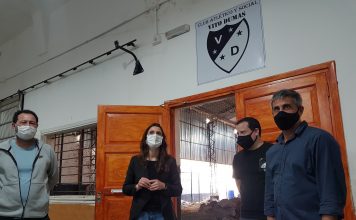 Tigre: Rodrigo Álvarez e Inés Arrondo visitaron el Club Deportivo Vito Dumas