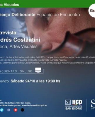 San Isidro: entrevista al artista Andrés Costantini a través de las redes del HCD