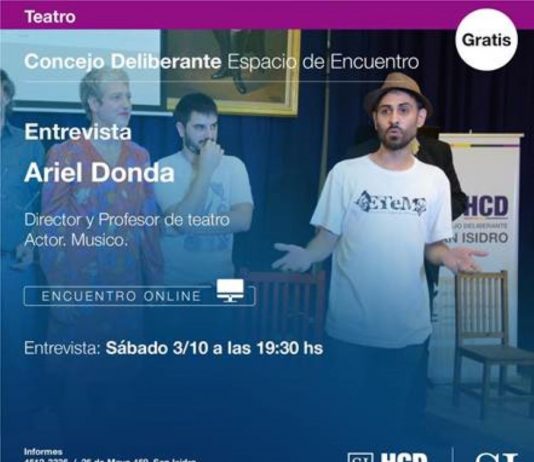 San Isidro: charla con Ariel Donda a través de las redes sociales del HCD