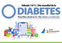 San Fernando: el Municipio llevará a cabo una jornada por el ‘Día Mundial de la Diabetes’ en Plaza Mitre