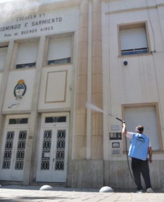 San Martín: ayudan a las escuelas en su puesta a punto para el retorno seguro a las aulas