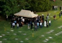 San Miguel: más de 200 policías custodian el acceso al cementerio donde descansan los restos de Maradona