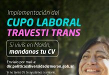 Morón: el Municipio avanza con la implementación del cupo laboral travesti-trans