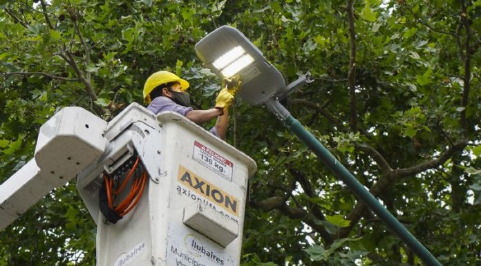Vicente López: realizan el mantenimiento de más de 40 mil puntos lumínicos
