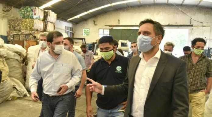 San Martín: el intendente y el ministro de Ambiente recorrieron espacios de reciclado