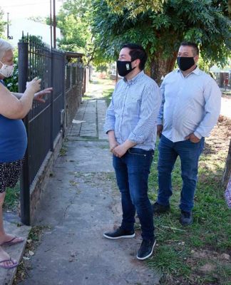 Malvinas Argentinas: el intendente visitó la obra de la calle Luis Vernet