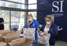 San Isidro: arman bolsas navideñas reutilizables que el Municipio repartirá en barrios vulnerables