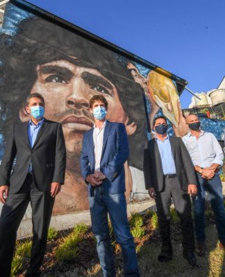 San Fernando: Juan Andreotti y Sergio Massa inauguraron el Túnel de la calle Martín Rodríguez “Diego Armando Maradona”