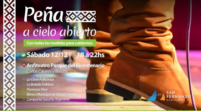 San Fernando: este sábado se hará una Peña a Cielo Abierto en el Parque del Bicentenario