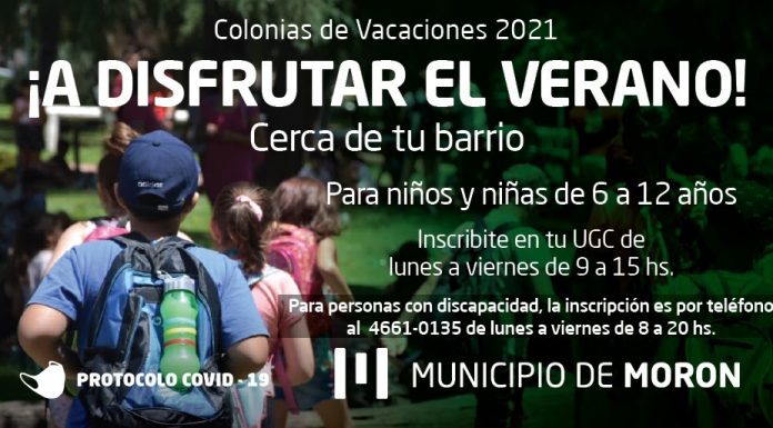 Morón: comienza la inscripción a las colonias de vacaciones