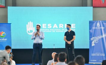 Escobar: Sujarchuk presentó el Programa Nacional de Entrega Voluntaria de Armas de Fuego