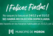 Morón: enterate como funcionarán los servicios en las fiestas