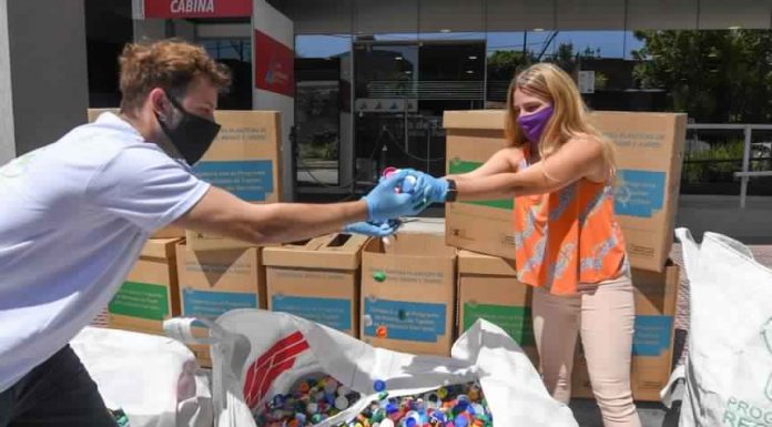 San Fernando: el Municipio recicló 400 kilos de papel y tapitas de plástico junto con el Hospital Garrahan