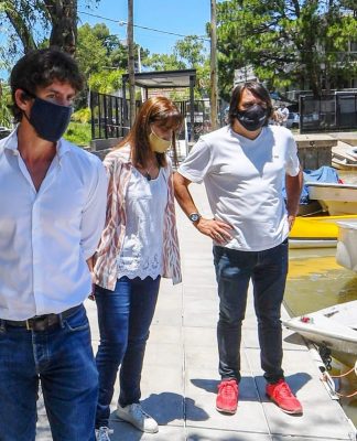 San Fernando: Juan Andreotti visitó el nuevo Muelle Público Municipal en su última etapa de obra