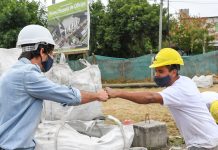 San Fernando: Juan Andreotti recorrió la obra de la nueva Escuela Municipal de Oficios en el barrio San Jorge