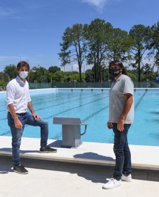 San Fernando: Juan Andreotti presentó la nueva Pileta Olímpica del Polideportivo N°3