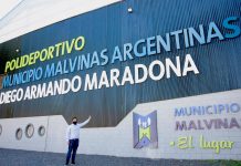 Malvinas Argentinas: Nardini supervisó las obras del polideportivo ‘Diego Armando Maradona’