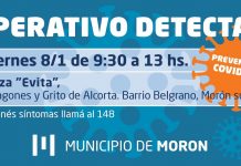 Morón: continúan los Operativos Detectar en todo el distrito