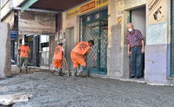 San Martín: Fernando Moreira recorrió las obras de puesta en valor del Centro Comercial de Tropezón