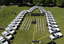 Escobar: Ariel Sujarchuk, Axel Kicillof y Sergio Berni presentaron nuevos móviles policiales y de prevención