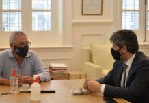 Tigre: Julio Zamora y Marcelo Figoli coincidieron en trabajar articuladamente para poner en valor el Parque de la Costa