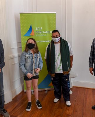 San Fernando: el intendente distinguió a sanfernandinos medallistas de los Juegos Bonaerenses en la modalidad virtual