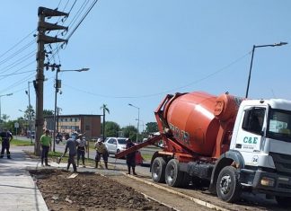 Tigre: el Municipio construye un nuevo circuito aeróbico en Troncos del Talar