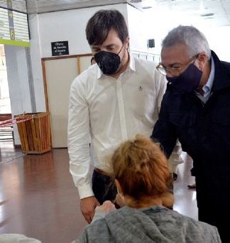Tigre: Zamora y Kreplak monitorearon los puntos de vacunación contra el Covid-19